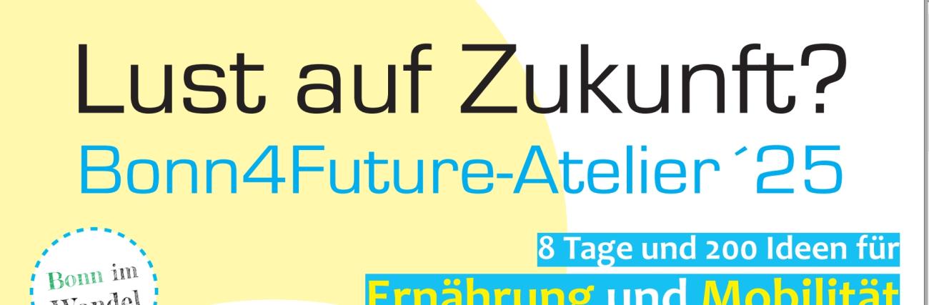 Oberer Teil des Lust auf Zukunft-Plakates Oberer Teil des Lust auf Zukunft-Plakates