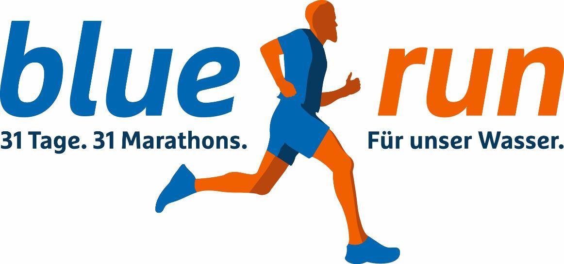 Logo blue run