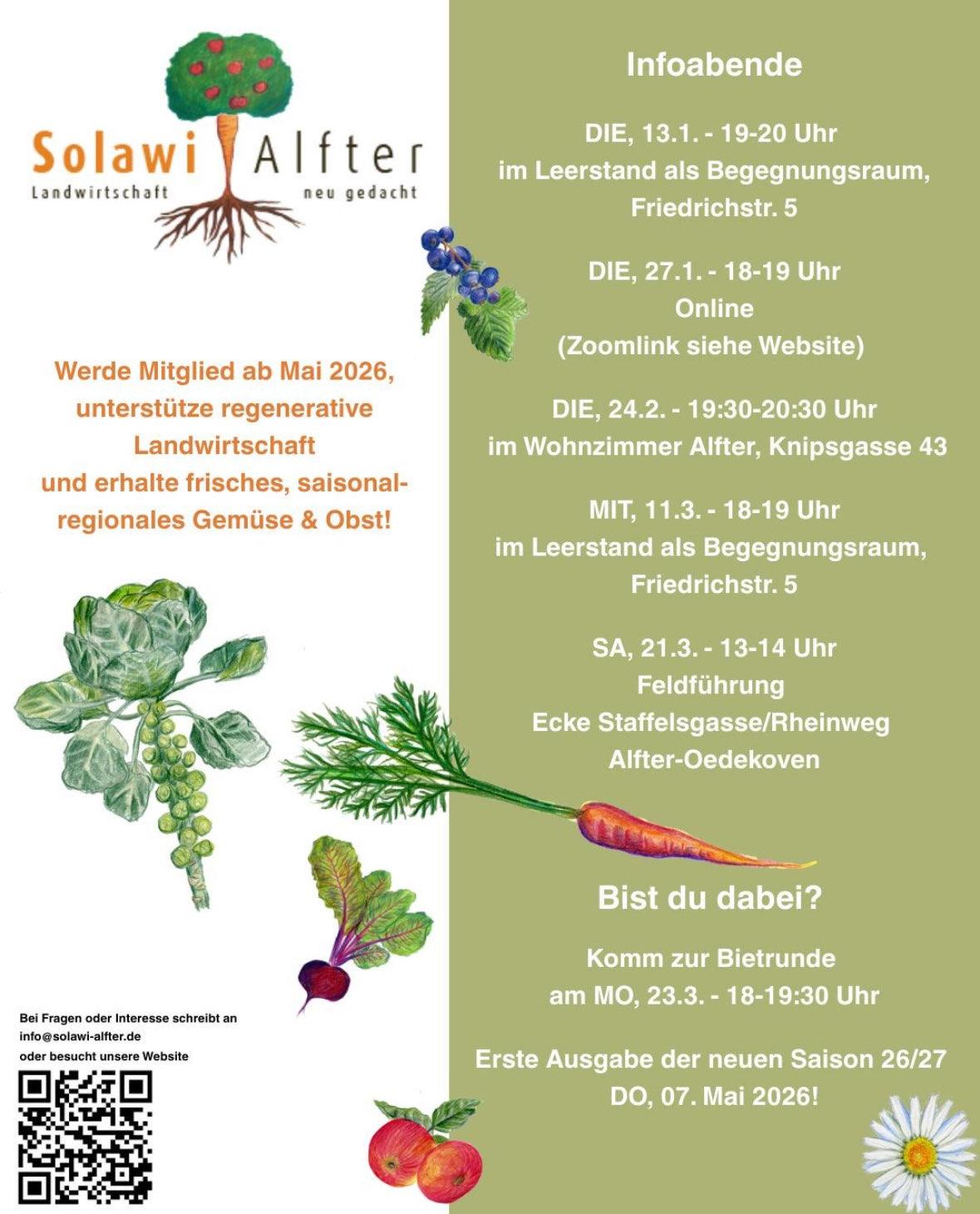 Termine der Solawi Alfter