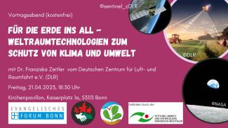 Flyer Für die Erde ins All