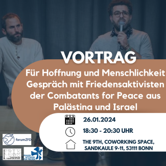 Sharepic: die beiden Vortragenden und Text zur Veranstaltung