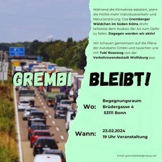 Flyer mit Text zur Veranstaltung