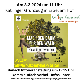 Flyer mit Text zur Veranstaltung