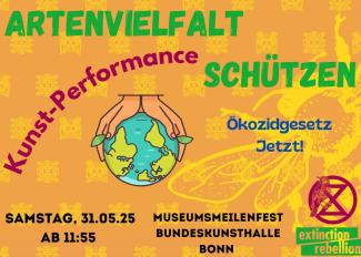 Flyer/Sharepic mit Text zur Veranstaltung (Artenvielfalt schützen)