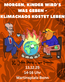 Flyer mit Text zur Veranstaltung