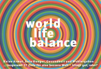 Postkarte mit Text zur Veranstaltung