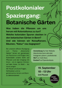 Stadtrundgang koloniale Botanik 212x300
